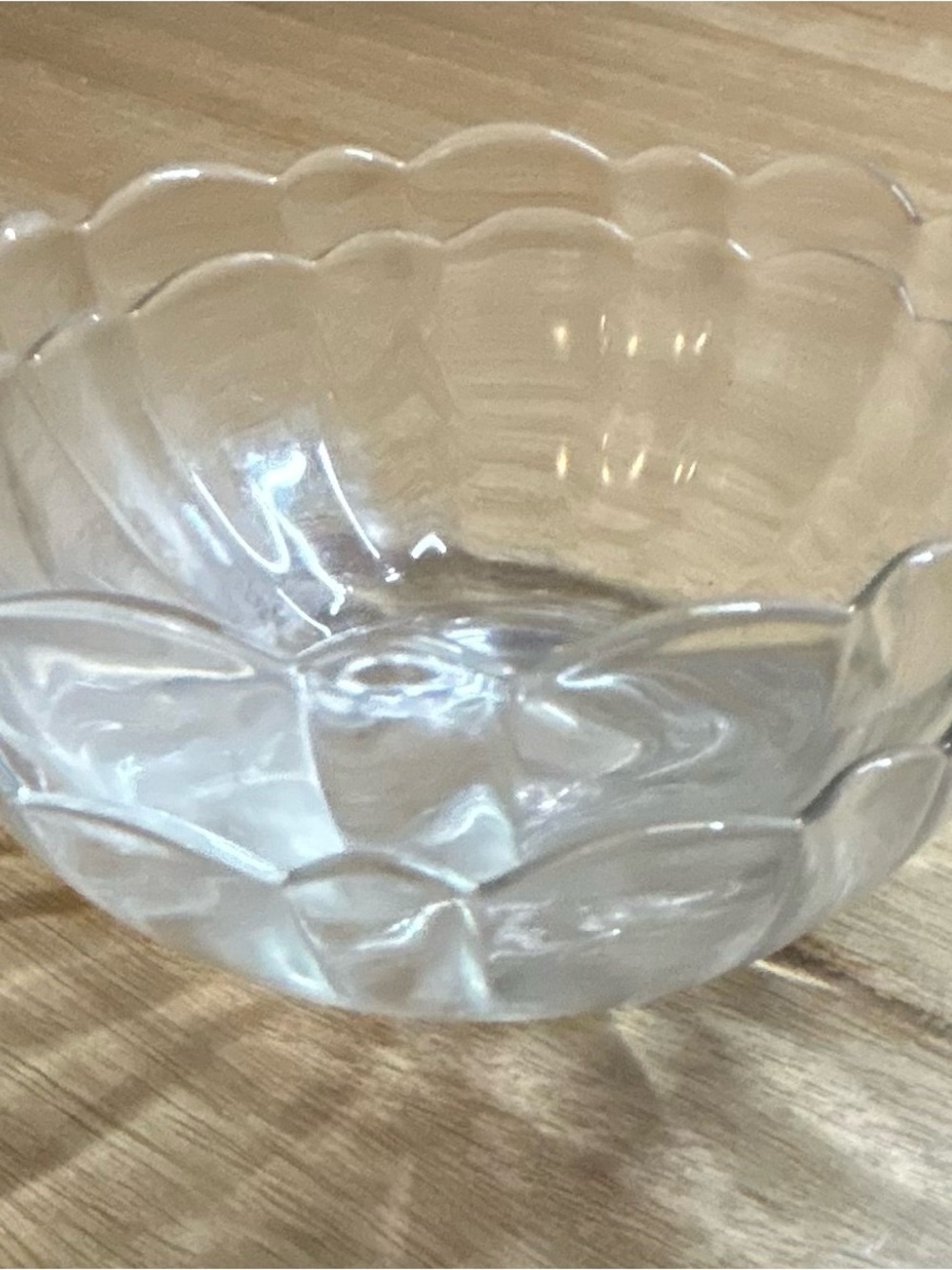Vintage Arcoroc Scalloped Glass Dessert Bowls